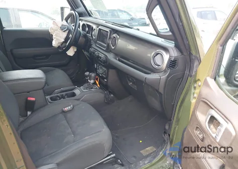 2021 Jeep Wrangler Unlimited Sahara 4X4 из США, поврежденный, VIN 1C4HJXEG1MW651560